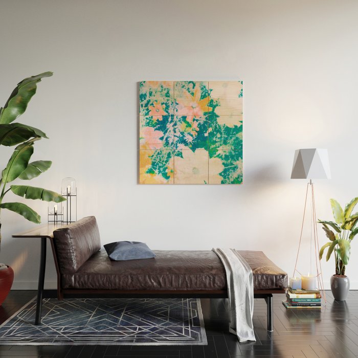 double exposure floral #24 Wood Wall Art Gallery Image 2