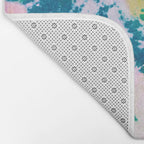 double exposure floral #24 Bath Mat Gallery Image 2