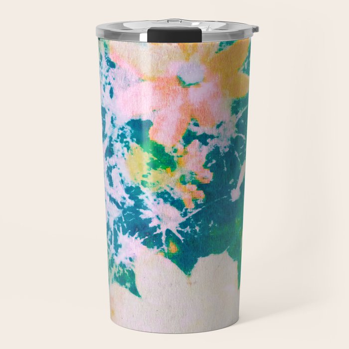 double exposure floral #24 Travel Mug Gallery Image 1