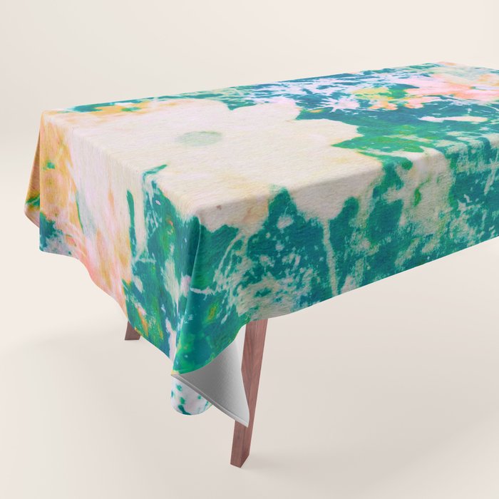 double exposure floral #24 Tablecloth Gallery Image 1