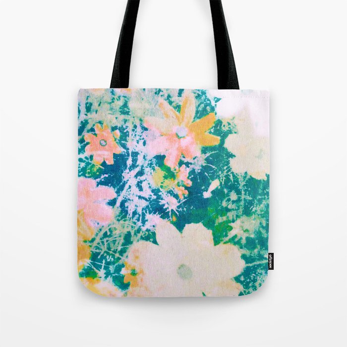 double exposure floral #24 Tote Bag Gallery Image 1