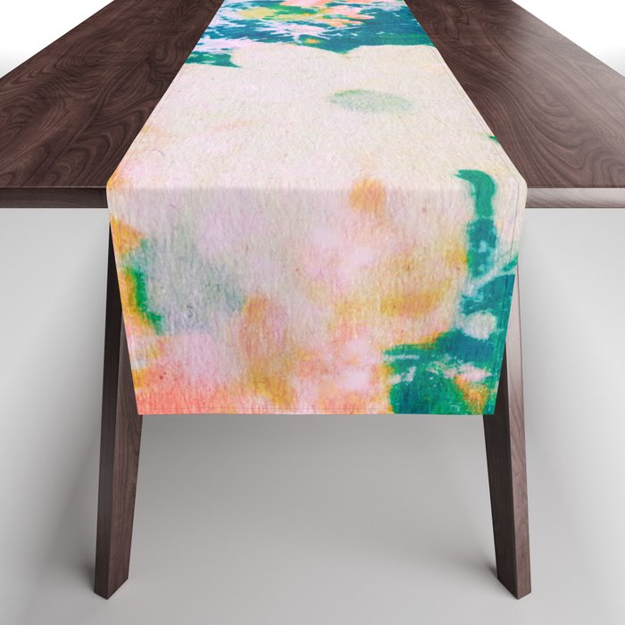 double exposure floral #24 Table Runner Gallery Image 1