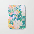 double exposure floral #24 Bath Mat Gallery Image 1