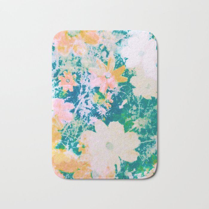 double exposure floral #24 Bath Mat Gallery Image 1