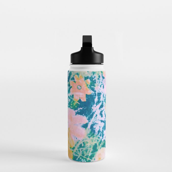 double exposure floral #24 Water Bottle Gallery Image 3