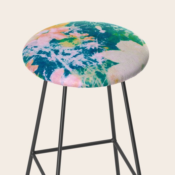 double exposure floral #24 Stool Gallery Image 2