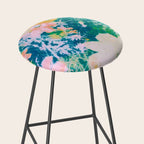 double exposure floral #24 Stool Gallery Image 2