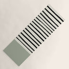 Sage Green x Stripes Yoga Mat Gallery Image 1