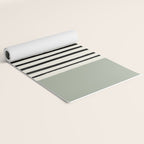 Sage Green x Stripes Yoga Mat Gallery Image 2