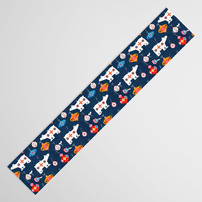 Christmas Retro decorations no2 Table Runner Gallery Image 3