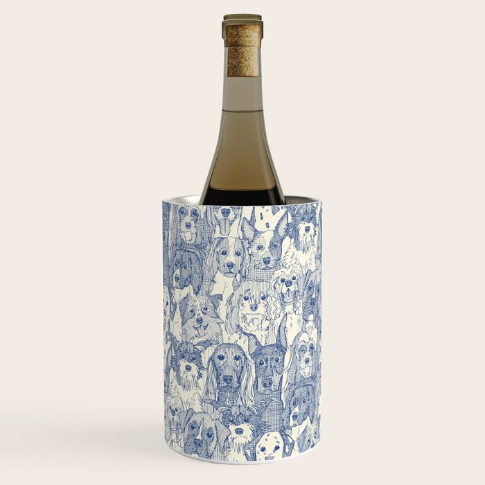 dogs aplenty classic blue pearl Wine Chiller Gallery Image 3