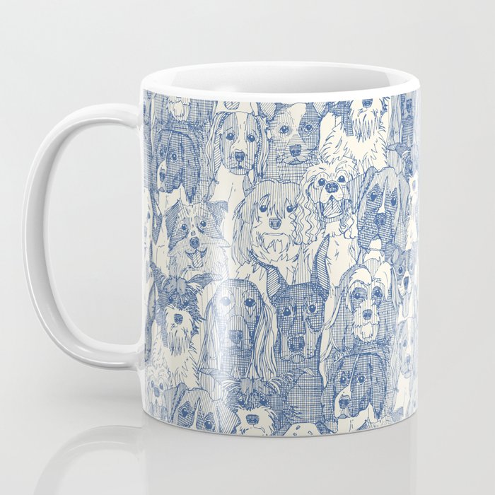 dogs aplenty classic blue pearl Coffee Mug Gallery Image 3