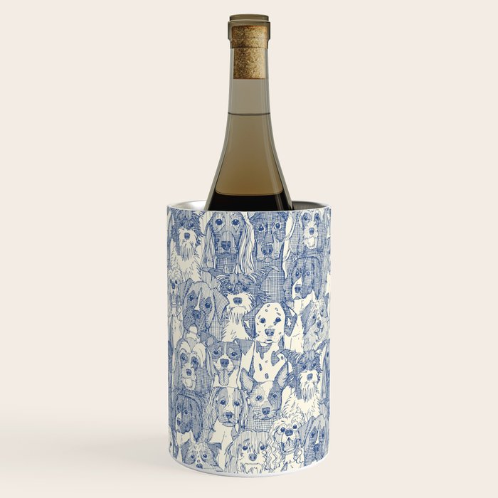 dogs aplenty classic blue pearl Wine Chiller Gallery Image 1