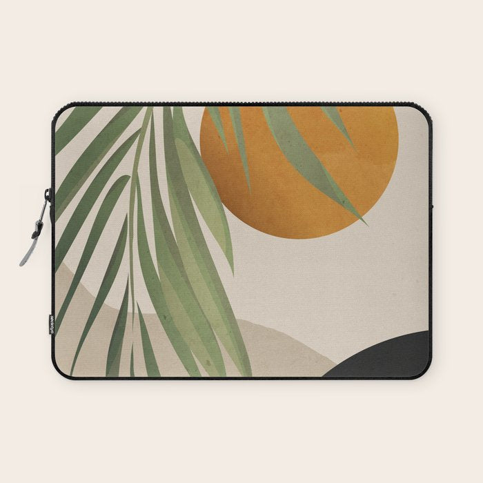 Abstract Art Tropical Leaves 47 Laptop Sleeve Gallery Image 1