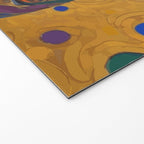 Gustav Klimt Style Dog with Colorful Scarf Welcome Mat Gallery Image 2