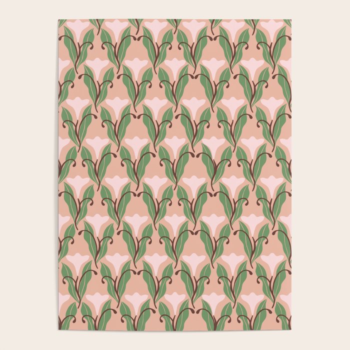 Tulip Whimsy - Vintage Nouveau Poster Gallery Image 1