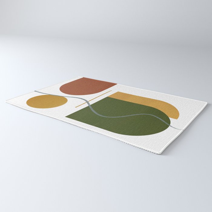 The Fall Edit - Abstract Autumnal Canvas Rug Gallery Image 3