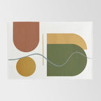 The Fall Edit - Abstract Autumnal Canvas Rug Gallery Image 2