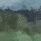 Storm in the Forest - Blue Gray Clouds Grass Green Abstract Nature Rustic Painting Art Printr  Coffee Mug Gallery Image 2