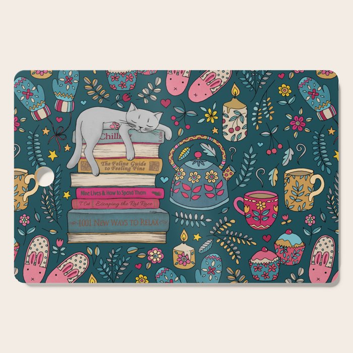 How to Hygge Like a Cat Cutting Board Gallery Image 1