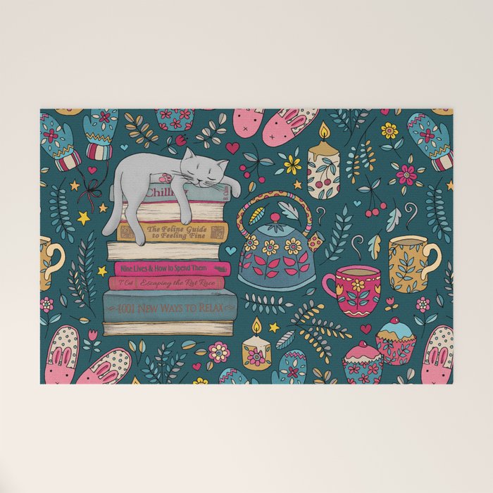 How to Hygge Like a Cat Welcome Mat Gallery Image 1