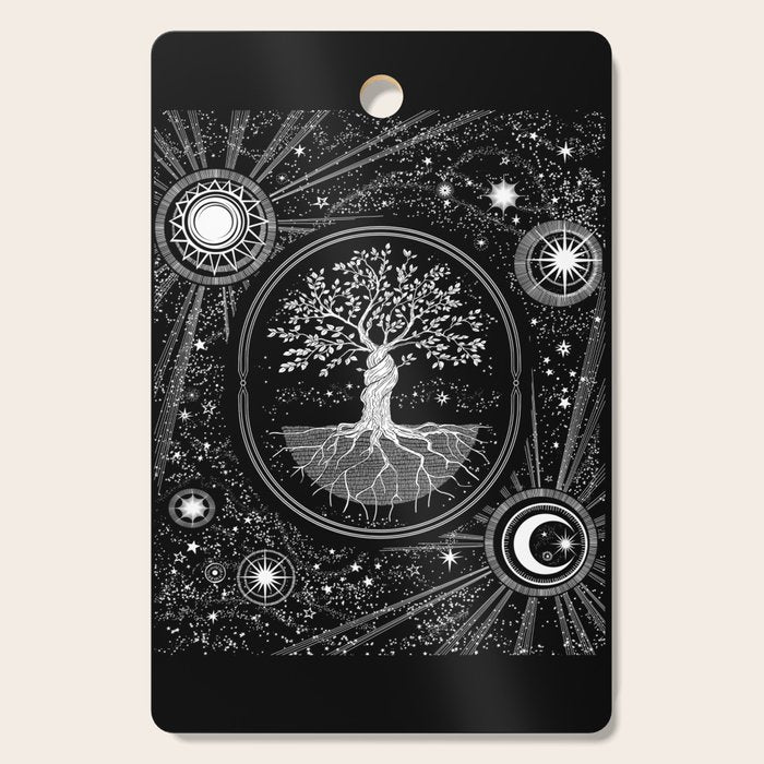 Celestial Tree of Life Cutting Board Gallery Image 1