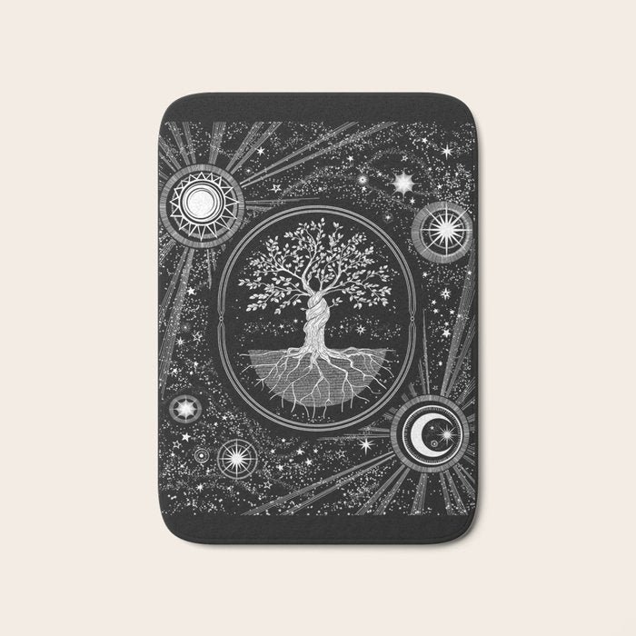 Celestial Tree of Life Bath Mat Gallery Image 1
