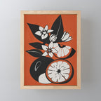 Line Art Oranges 2 Mini Art Print Gallery Image 1