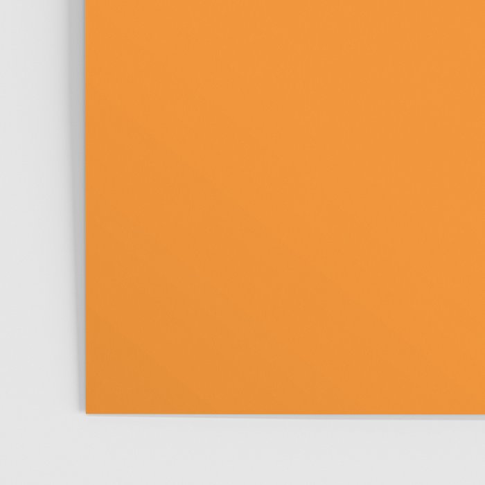 GOLD FISH Solid Color Plain Bright Orange Shade Poster Gallery Image 3