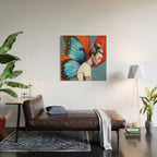 Butterfly Woman Wood Wall Art Gallery Image 2