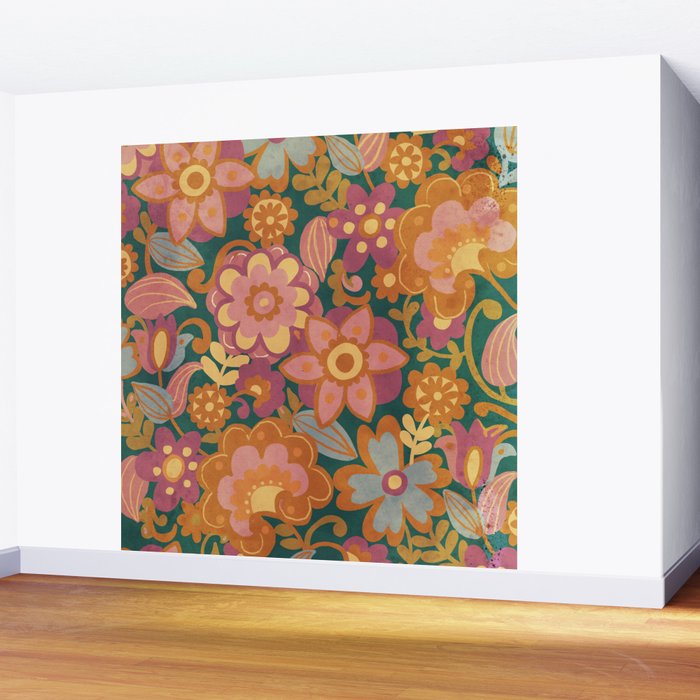 70s pattern Wall Mural Gallery Image 2