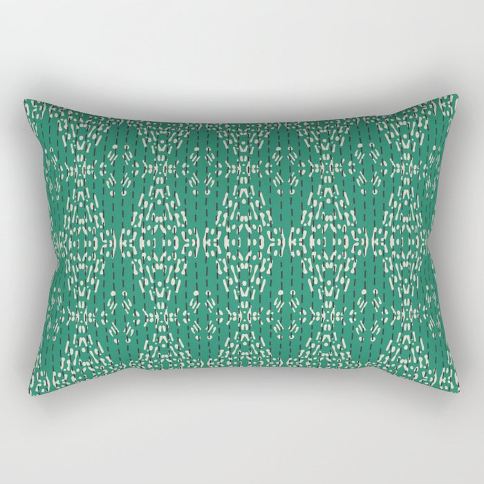 ZOLA KANTHA GREEN Rectangular Pillow Gallery Image 1