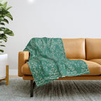 ZOLA KANTHA GREEN Throw Blanket Gallery Image 1