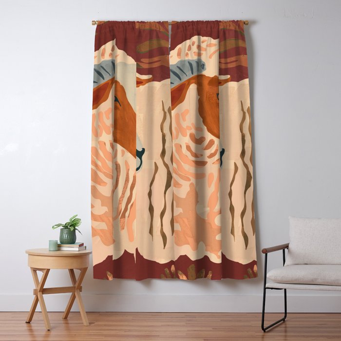Abstract Rustic Ram Window Curtain Gallery Image 5