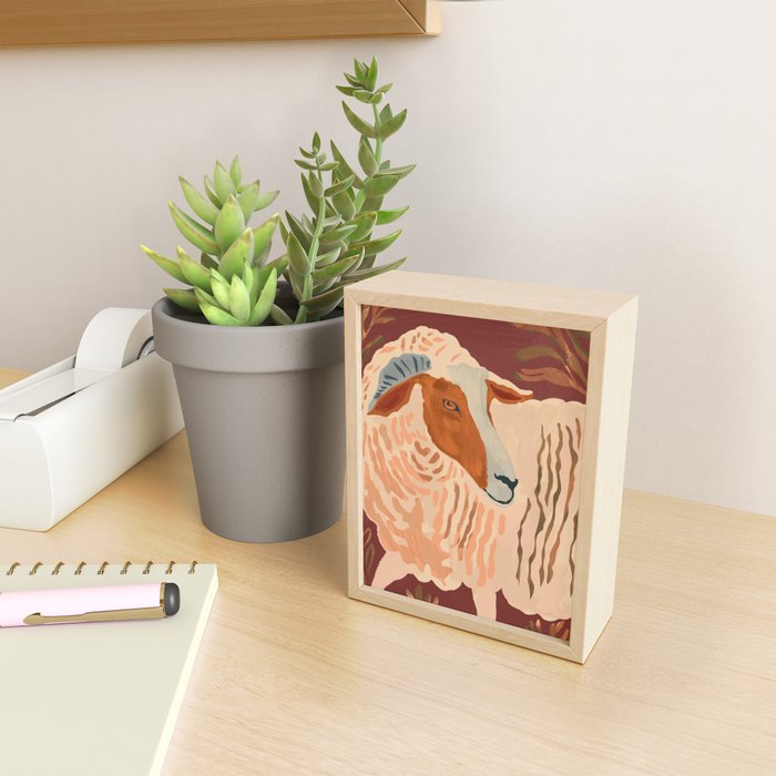 Abstract Rustic Ram Mini Art Print Gallery Image 2