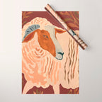 Abstract Rustic Ram Wrapping Paper Gallery Image 1