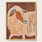 Abstract Rustic Ram Serving Tray Gallery Image 1