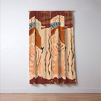 Abstract Rustic Ram Window Curtain Gallery Image 3