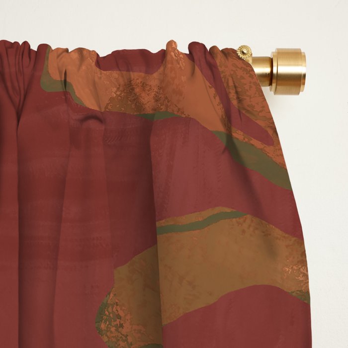 Abstract Rustic Ram Window Curtain Gallery Image 2
