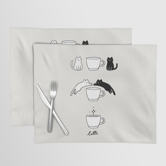 Coffee Cat 2: Catte Placemat Gallery Image 1