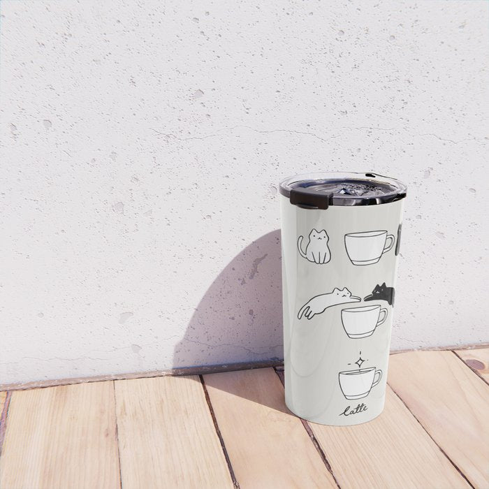 Coffee Cat 2: Catte Travel Mug Gallery Image 4
