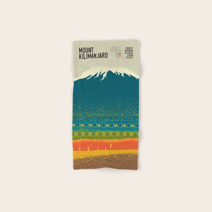 Mount Kilimanjaro Bath Towel Gallery Image 1