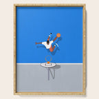 Shooting Hoops | Basketball Court Illustration  Serving Tray Gallery Image 1