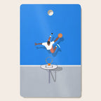 Shooting Hoops | Basketball Court Illustration  Cutting Board Gallery Image 1