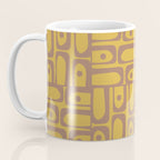 Mid Century Modern Piquet 2 Inspired by PANTONE 17 1230 Color of the Year Mocha Mousse Coffee Mug Gallery Image 3