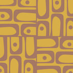 Mid Century Modern Piquet 2 Inspired by PANTONE 17 1230 Color of the Year Mocha Mousse Coffee Mug Gallery Image 2