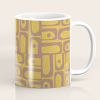 Mid Century Modern Piquet 2 Inspired by PANTONE 17 1230 Color of the Year Mocha Mousse Coffee Mug Gallery Image 1