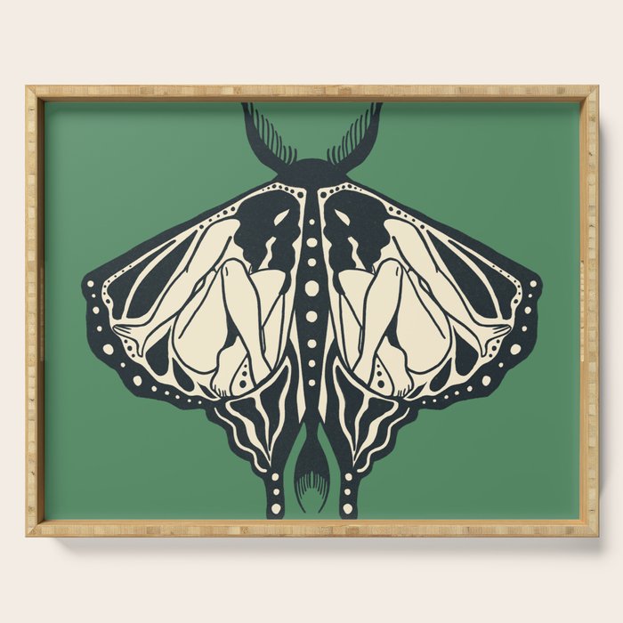 Green Metamorphosis Serving Tray Gallery Image 1