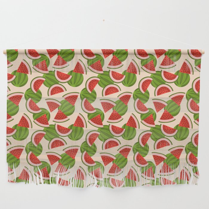 Watermelon Pattern on Cream Wall Hanging Gallery Image 1