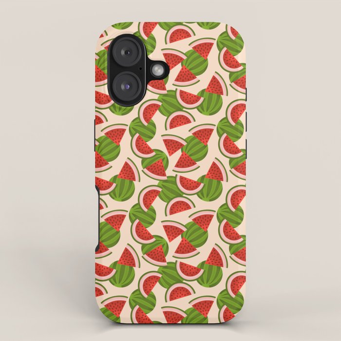 Watermelon Pattern On Cream Iphone Case